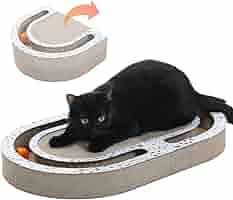 Amazon | PAWZ Road 猫 爪とぎ 段ボール 2way おもちゃ付き 猫爪
